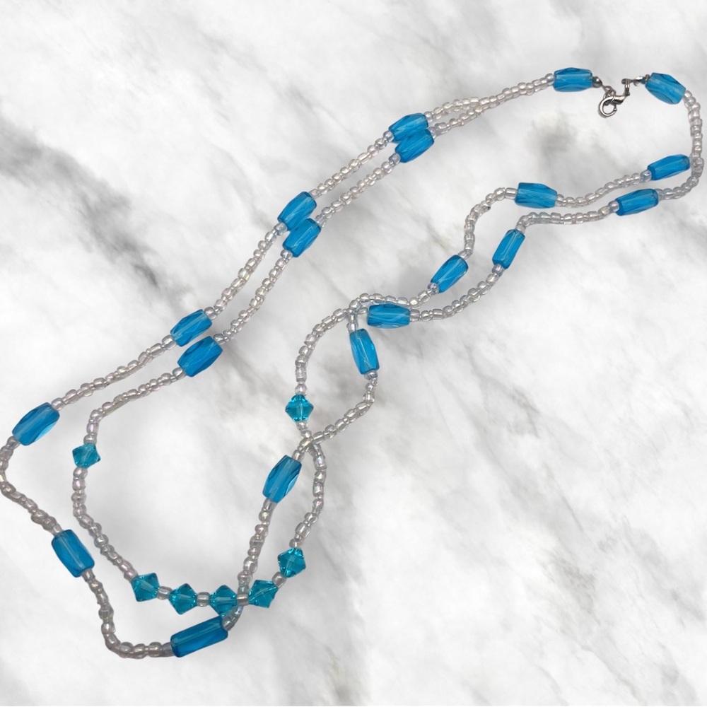 Double Strand Beaded Necklace